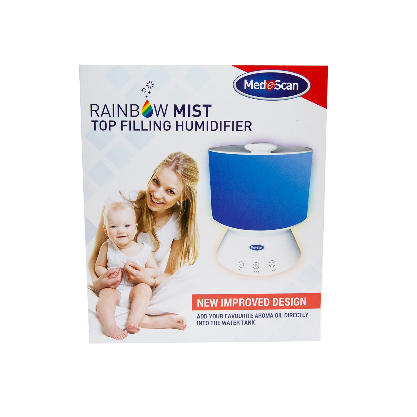 Rainbow Mist Top Fill Ultrasonic Cool Mist Humidifier