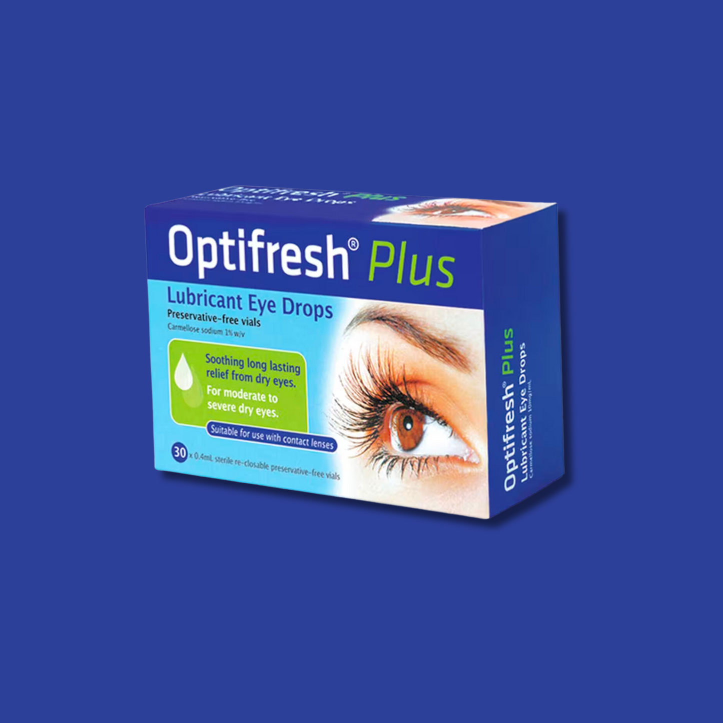 Optifresh Plus Lubricant Eye Drops 30 Vials