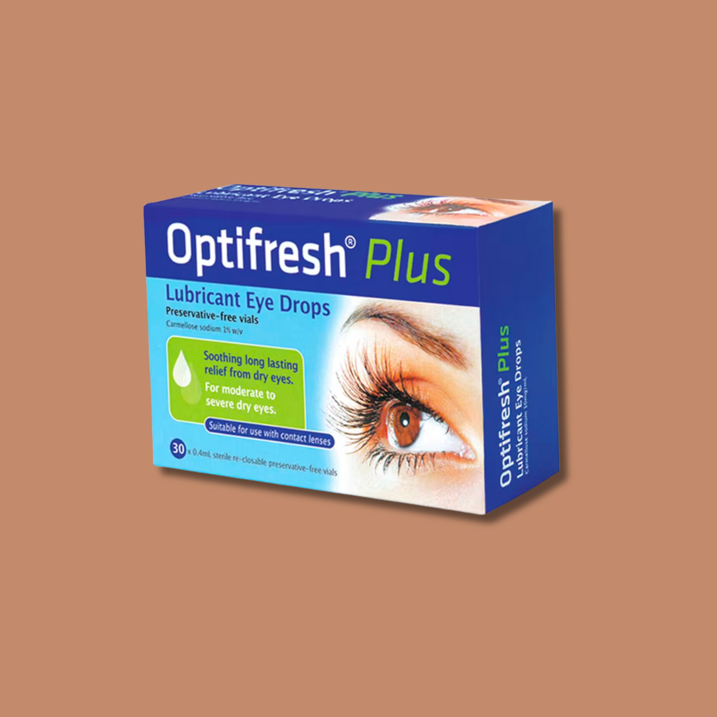 Optifresh Plus Lubricant Eye Drops 30 Vials