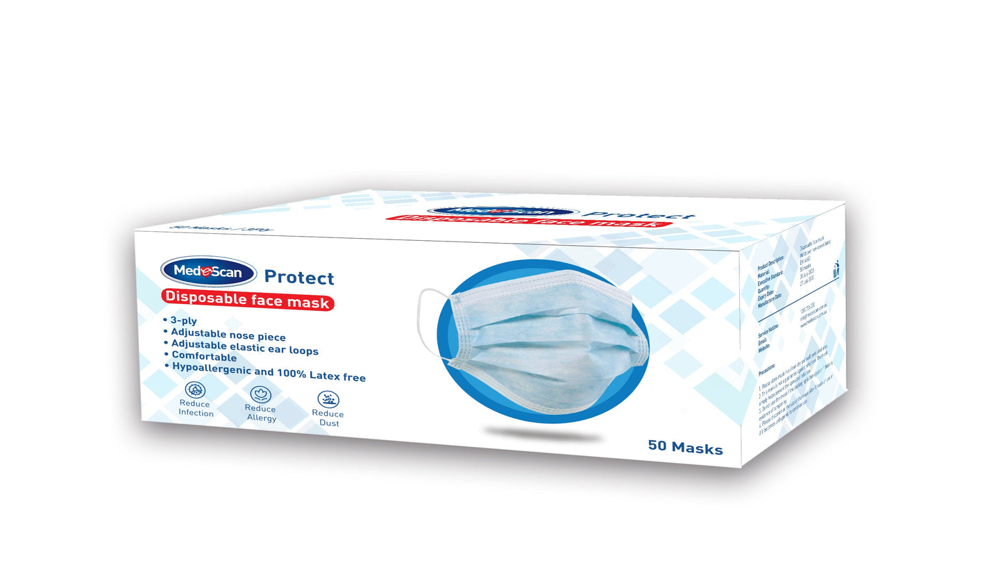 50 Disposable Face Masks - 7 for $100 Bundle
