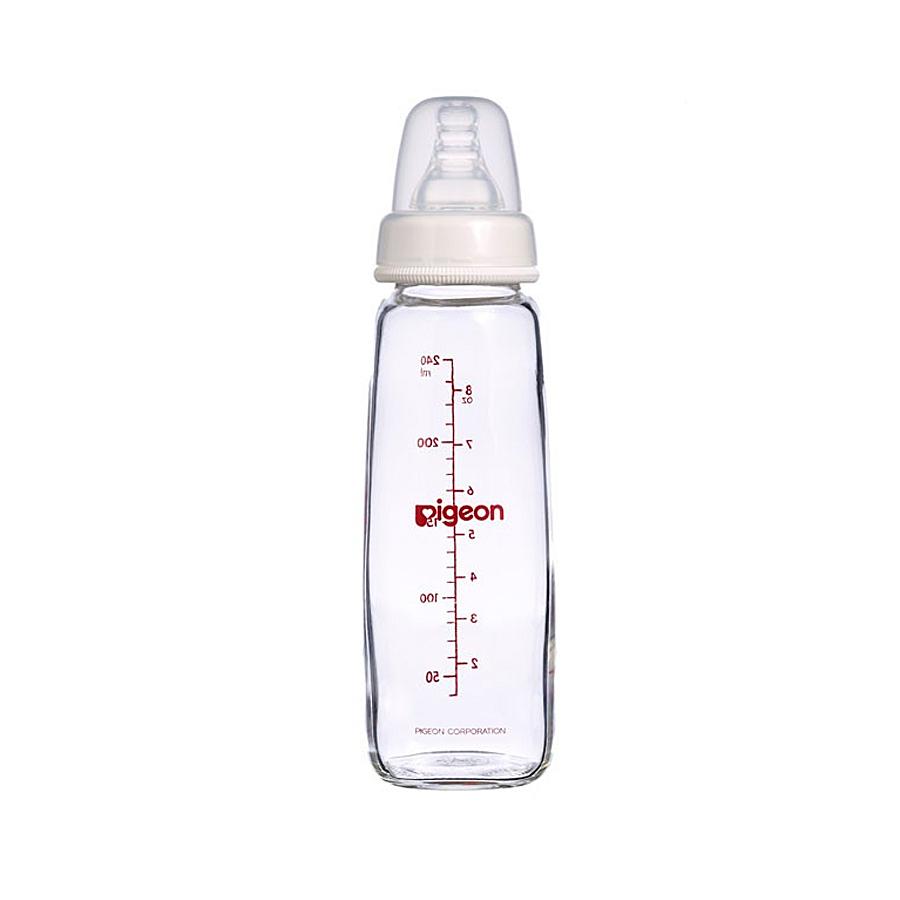 Pigeon Flexible Peristaltic Glass Bottle 240mL