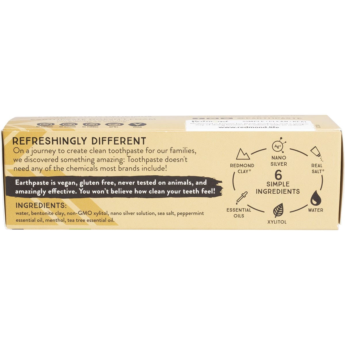 REDMOND Earthpaste - Toothpaste With Silver Peppermint 113g