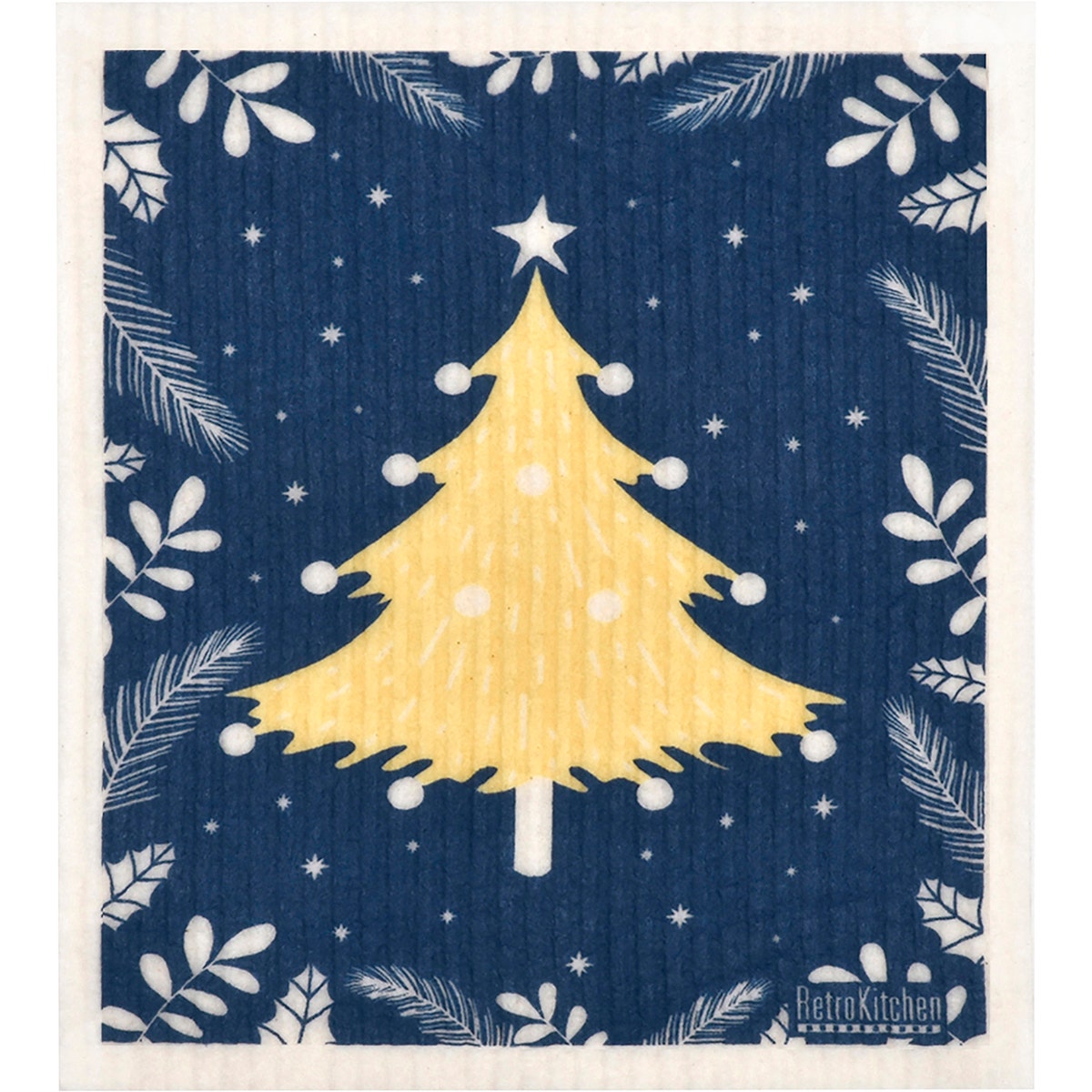 RETROKITCHEN 100% Compostable Sponge Cloth Christmas Tree 1