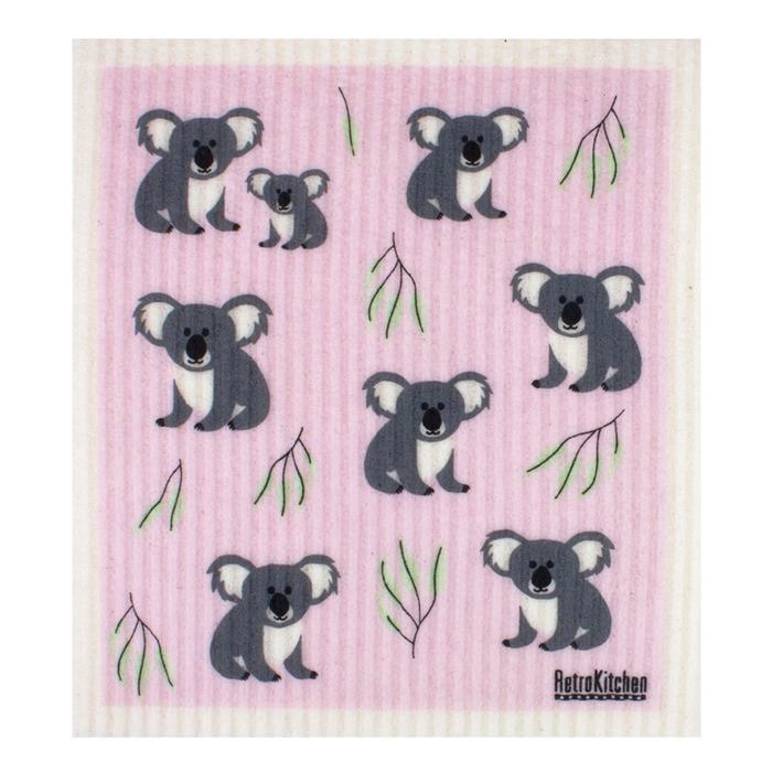 RETROKITCHEN 100% Biodegradable Dishcloth Koalas 1