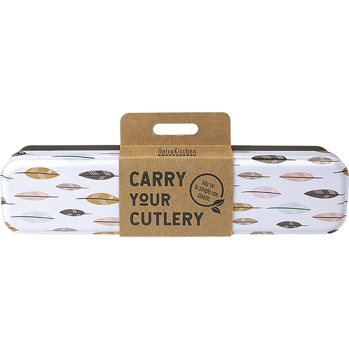 RETROKITCHEN Carry Your Cutlery - Leaves Stainless Steel Cutlery Set 1