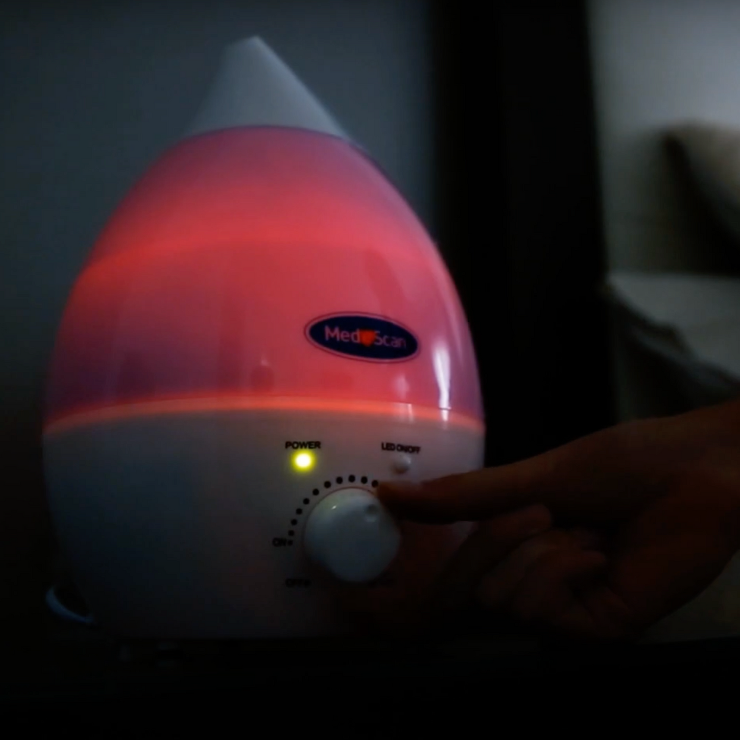 Rainbow Mist Ultrasonic Cool Mist Humidifier