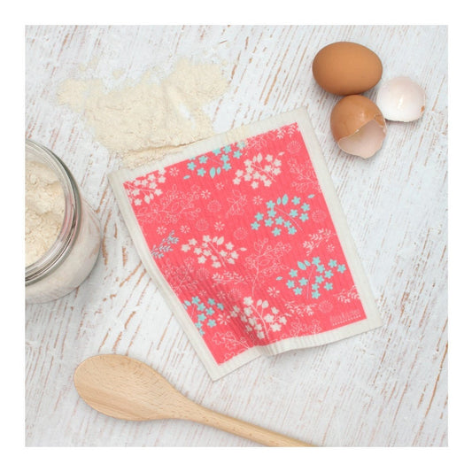 RETROKITCHEN 100% Biodegradable Dishcloth Blossom 1