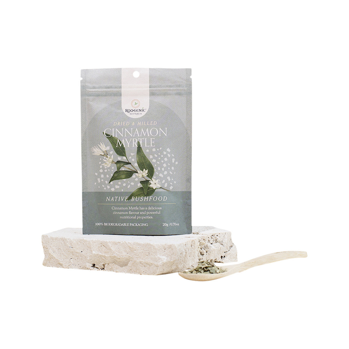 Roogenic Australia Native Bushfood Dried & Milled Cinnamon Myrtle 20g