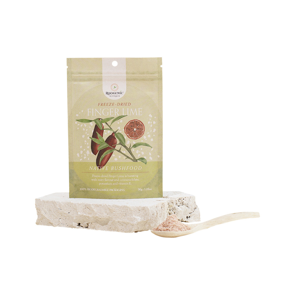Roogenic Australia Native Bushfood Freeze-Dried Finger Lime 30g