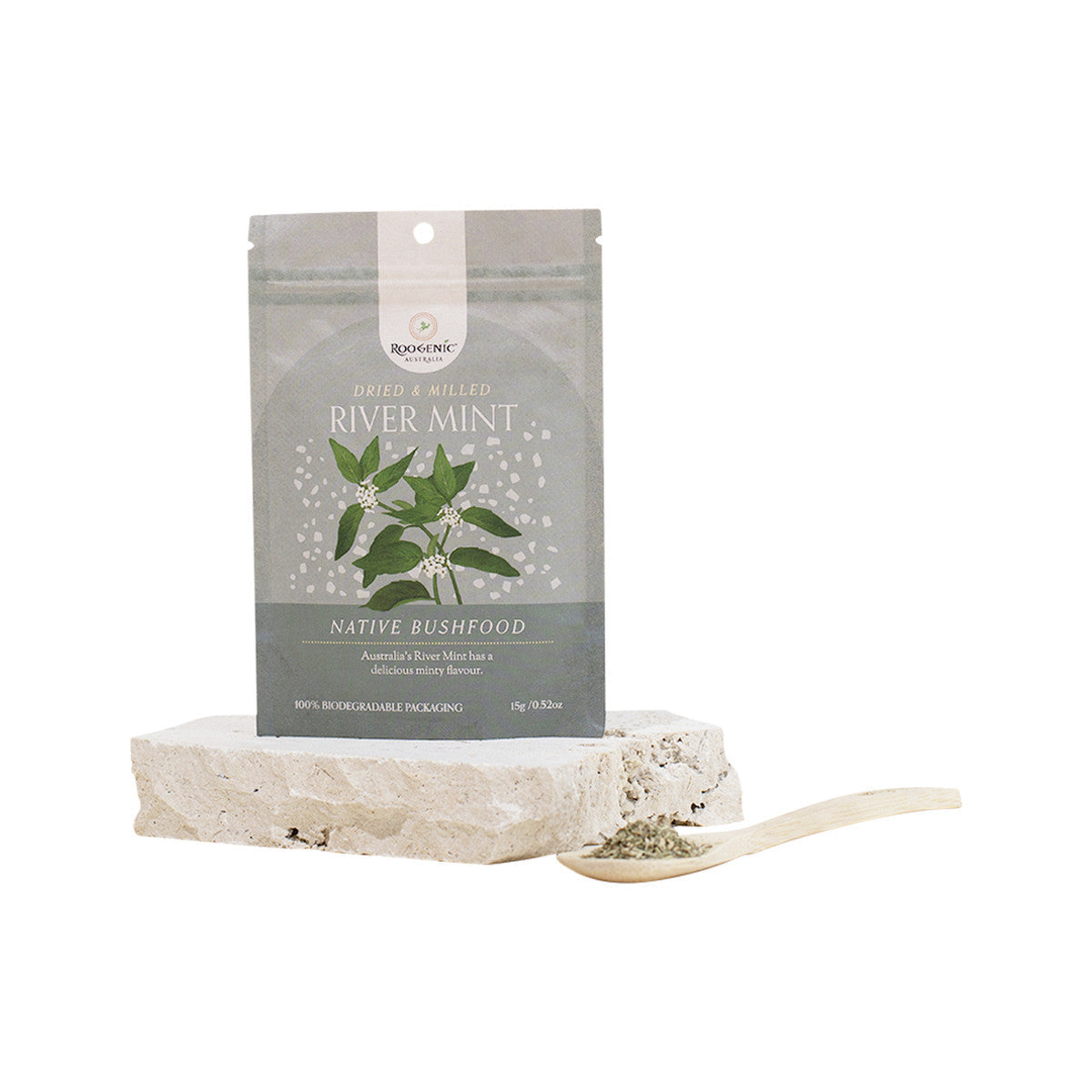 Roogenic Australia Native Bushfood Dried & Milled River Mint 15g