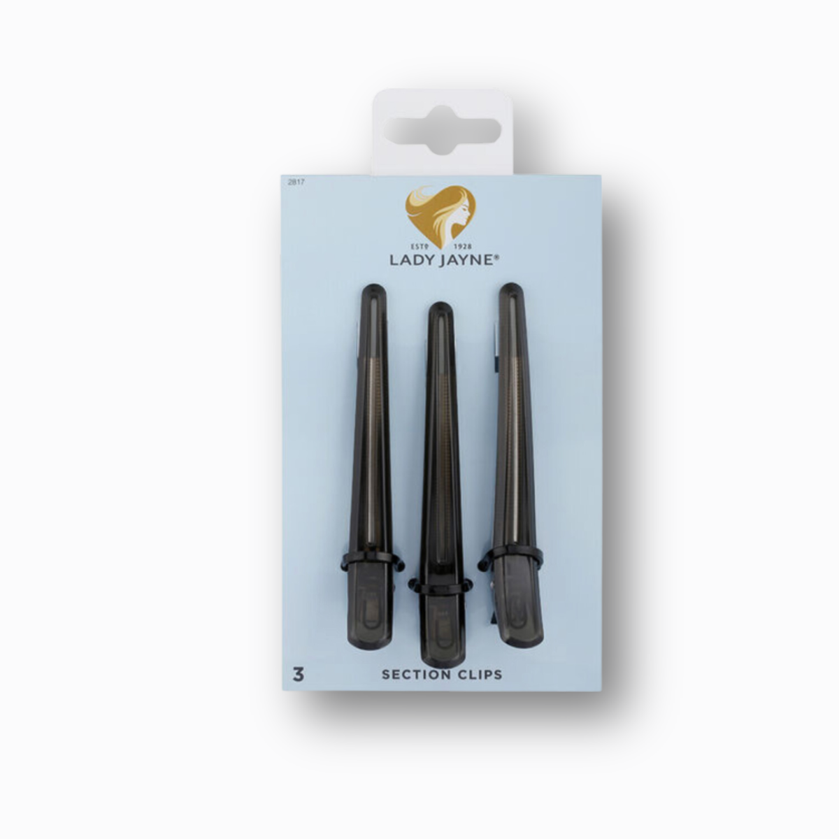 SECTION HAIR CLIPS - 3 PK