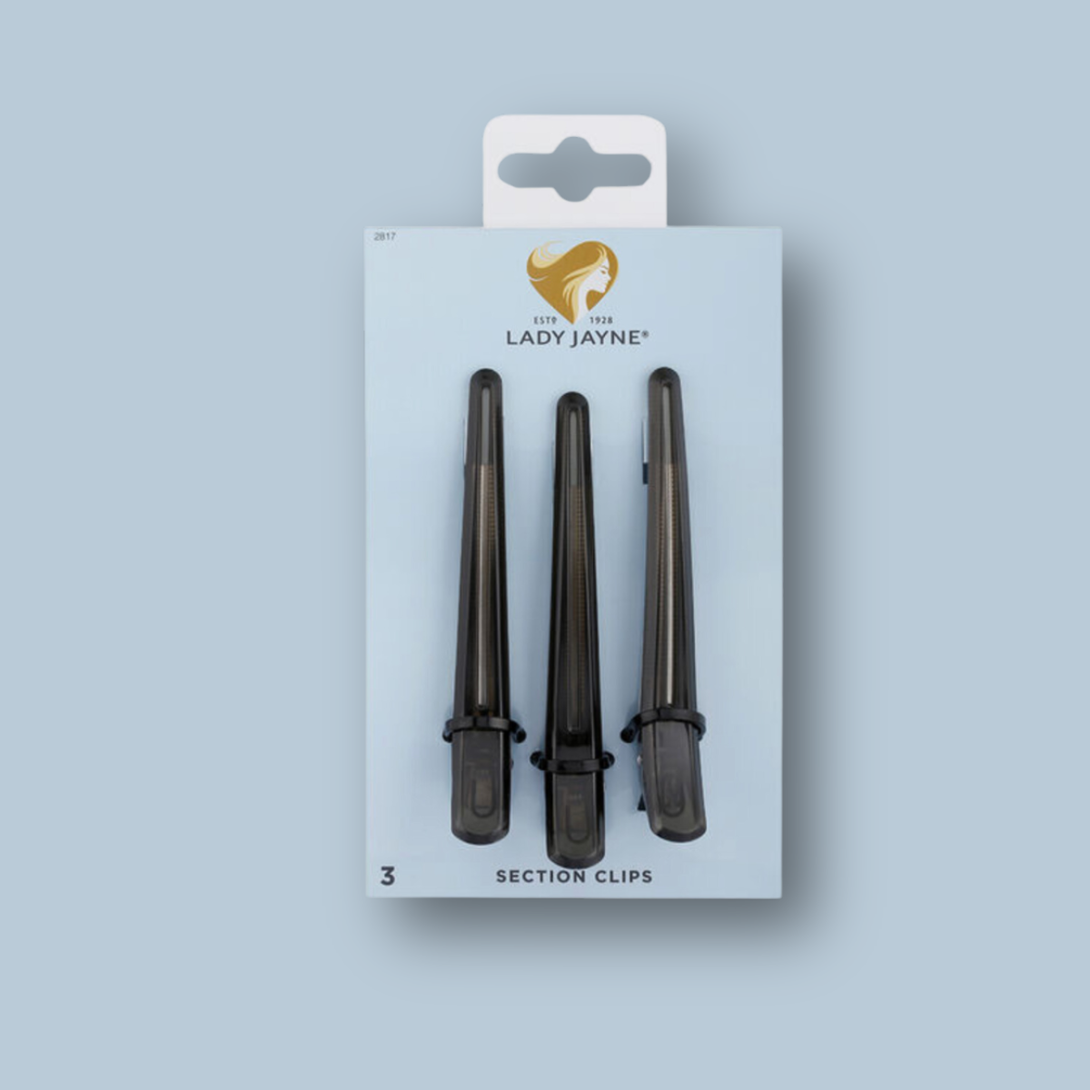 SECTION HAIR CLIPS - 3 PK