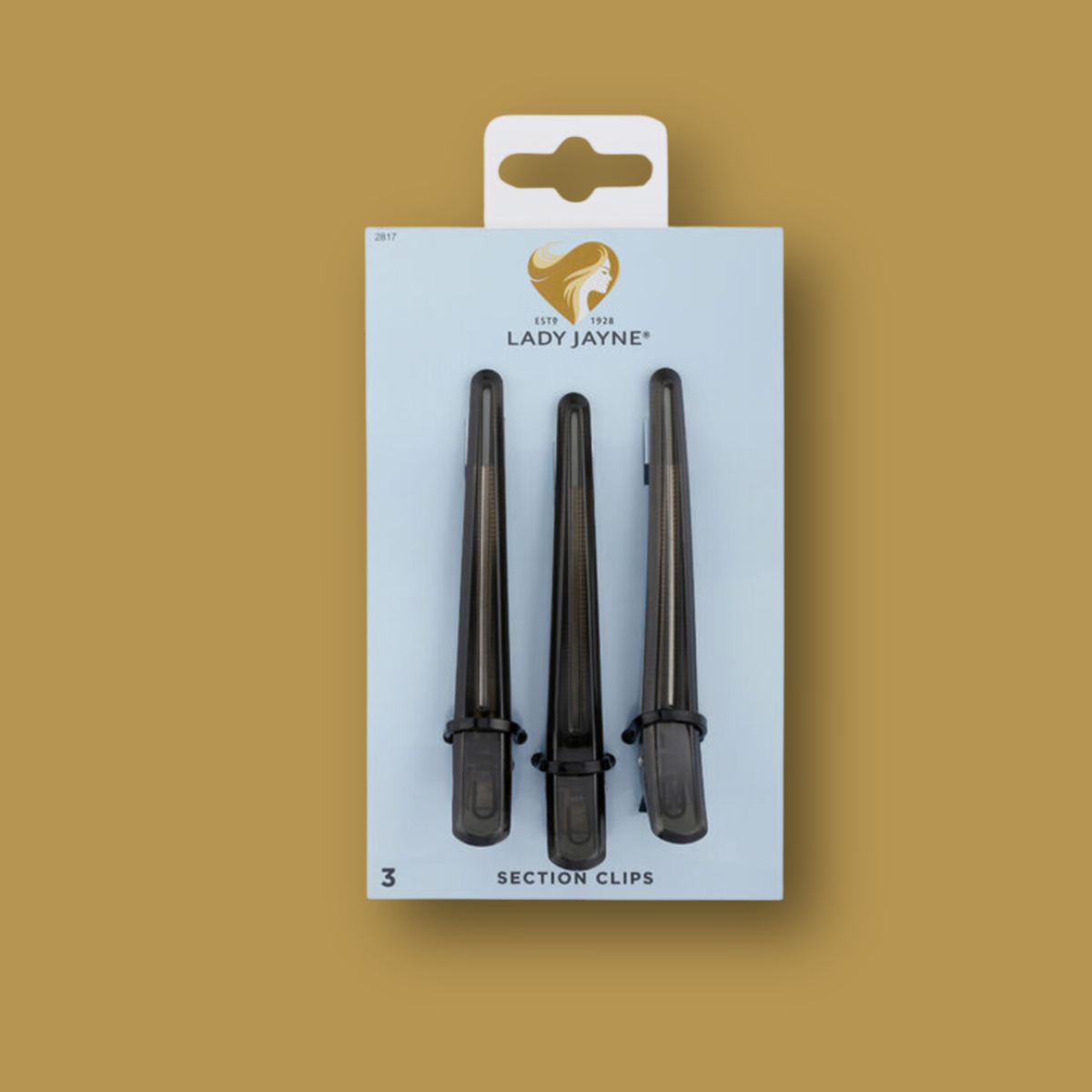SECTION HAIR CLIPS - 3 PK
