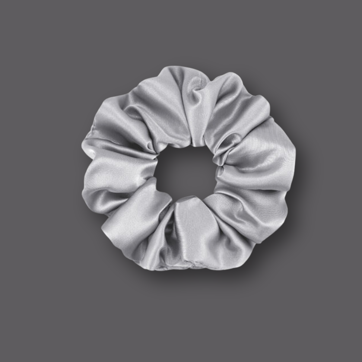 STONE SATIN SCRUNCHIE - 1 PK