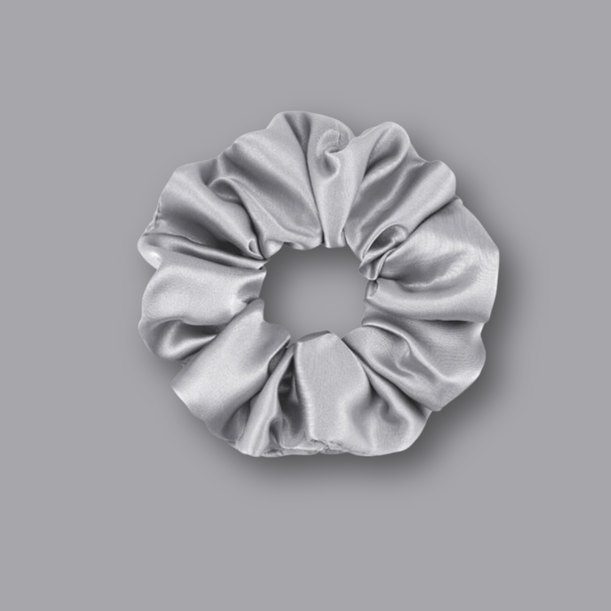 STONE SATIN SCRUNCHIE - 1 PK