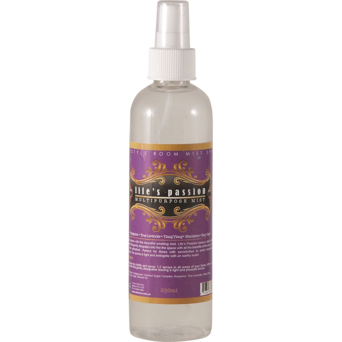 SaltCo Lifestyle Room Mist (Multipurpose Mist) Life's Passion 250ml