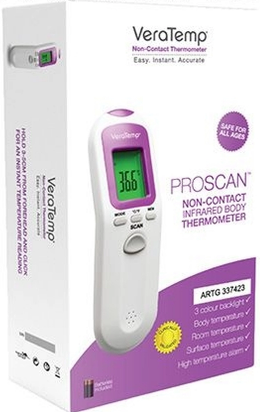 VeraTemp Proscan Non Contact Infrared Thermometer ARTG 337423