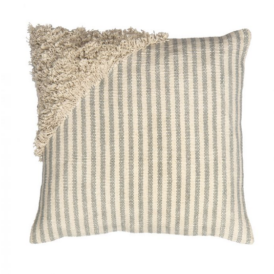 Amalfi Seafoam Cushion Blue/Cream/Grey 50x10x50cm