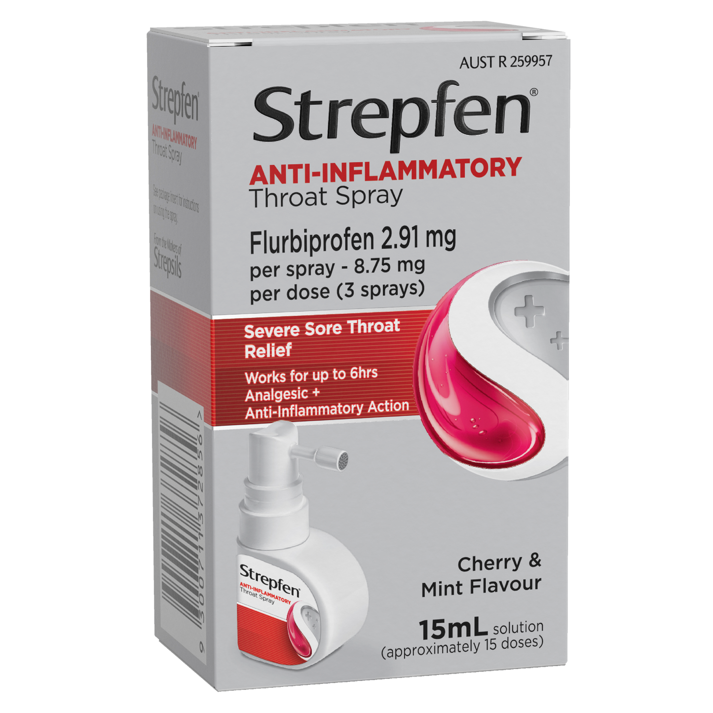 Strepfen Intensive Throat Spray with Anti Inflammatory Action 15mL