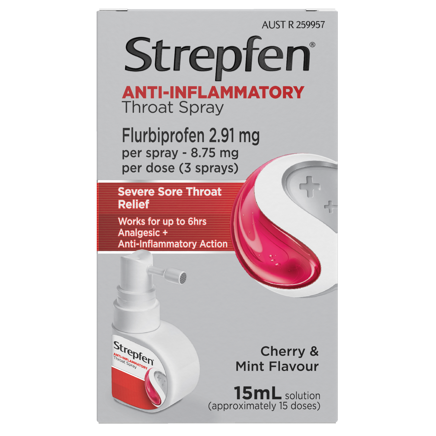 Strepfen Intensive Throat Spray with Anti Inflammatory Action 15mL