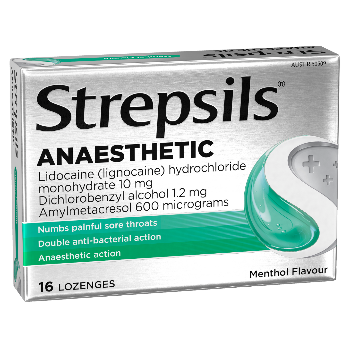 Strepsils Anaesthetic Lozenges Menthol 16 Pack