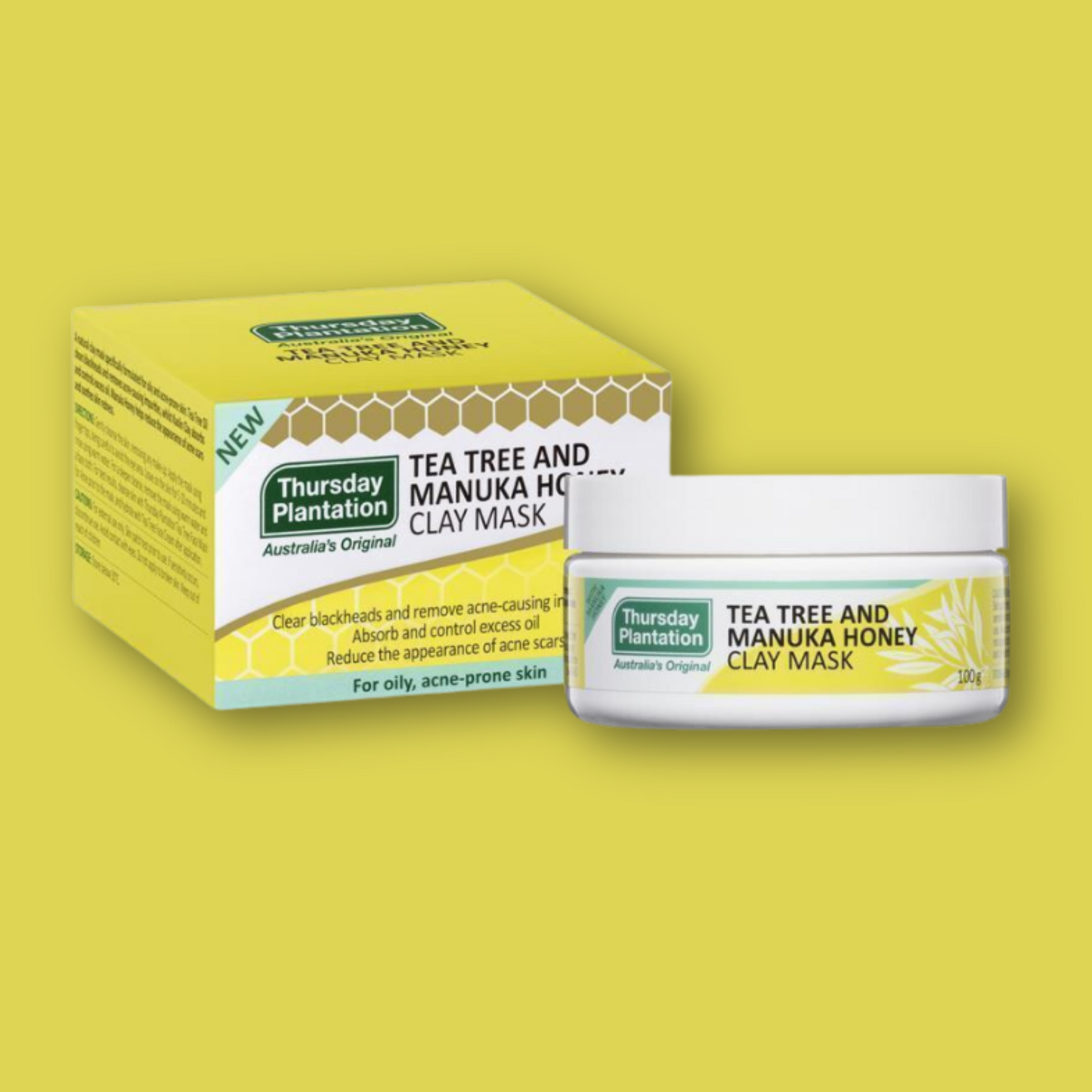 Tea Tree and Manuka Honey Clay Mask 100g