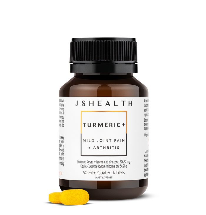 JSHEALTH Turmeric + Mild Joint Pain + Arthritis 60 Tablets