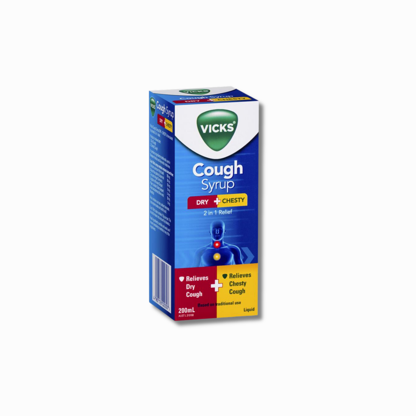 Vicks Cough Syrup Dry + Chesty 200ml