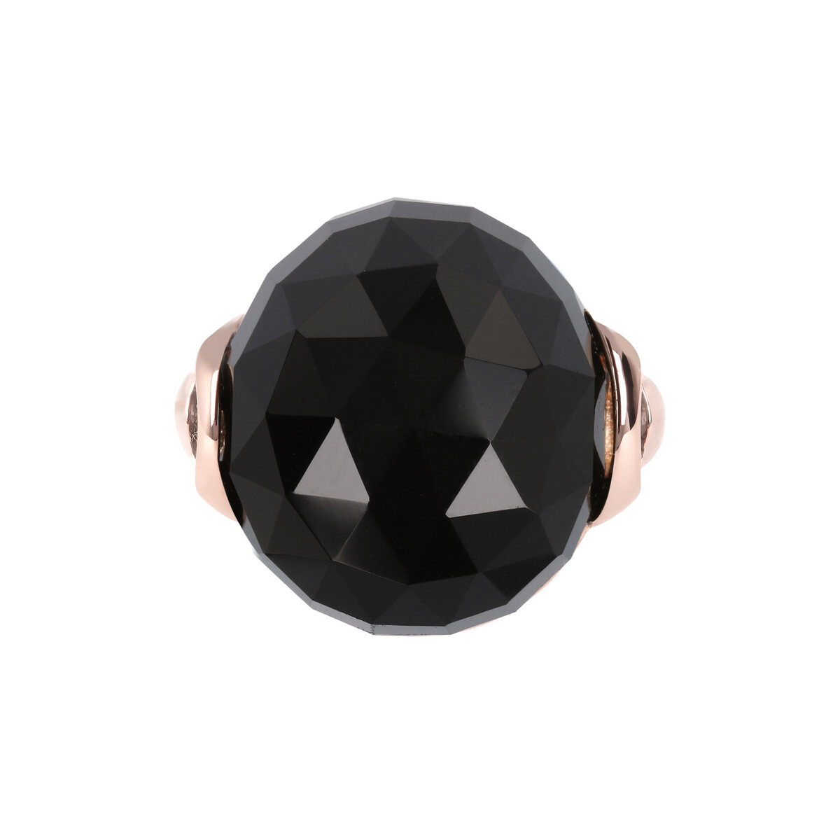 Cocktail Ring with Round Natural Stone
