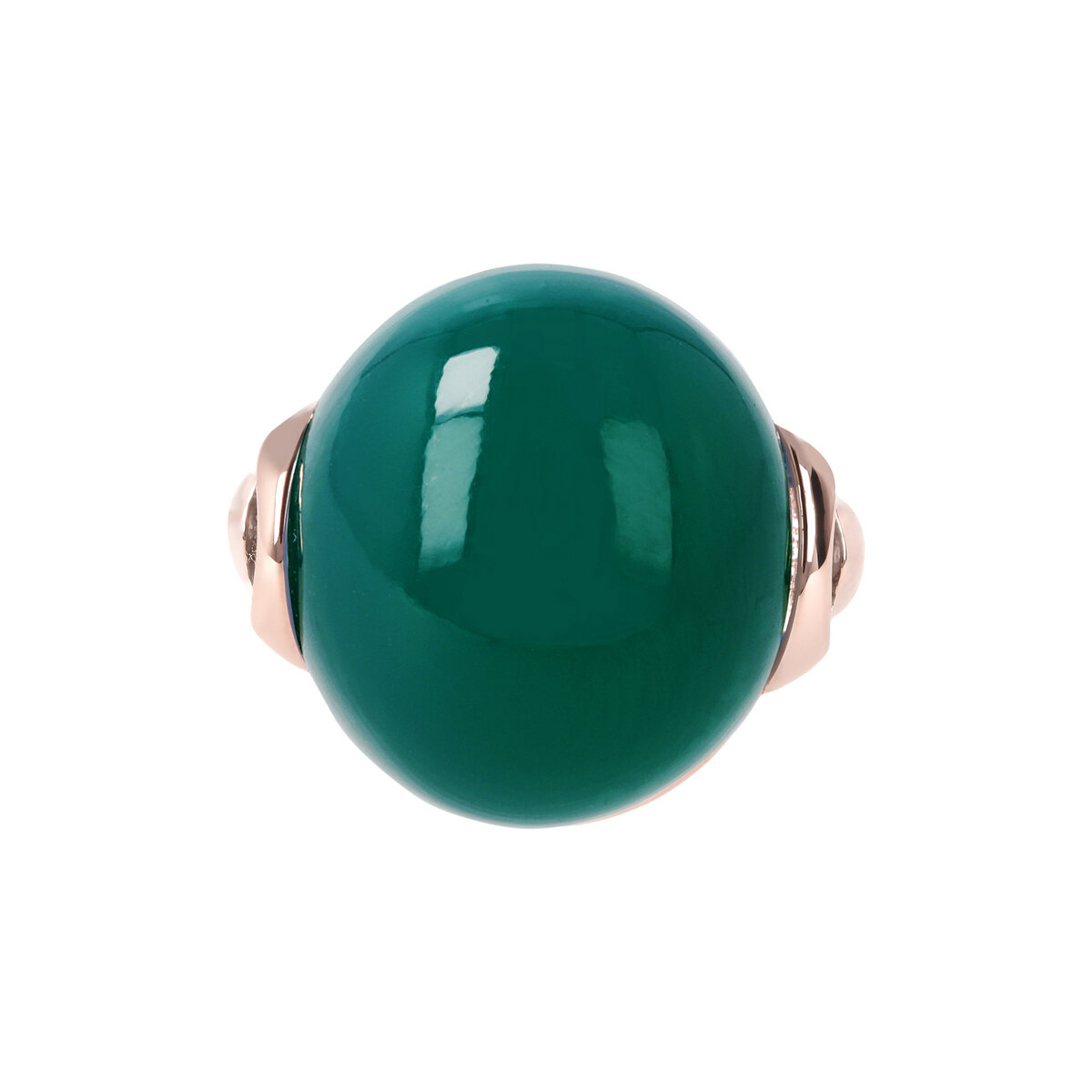 Cocktail Ring with Round Natural Stone