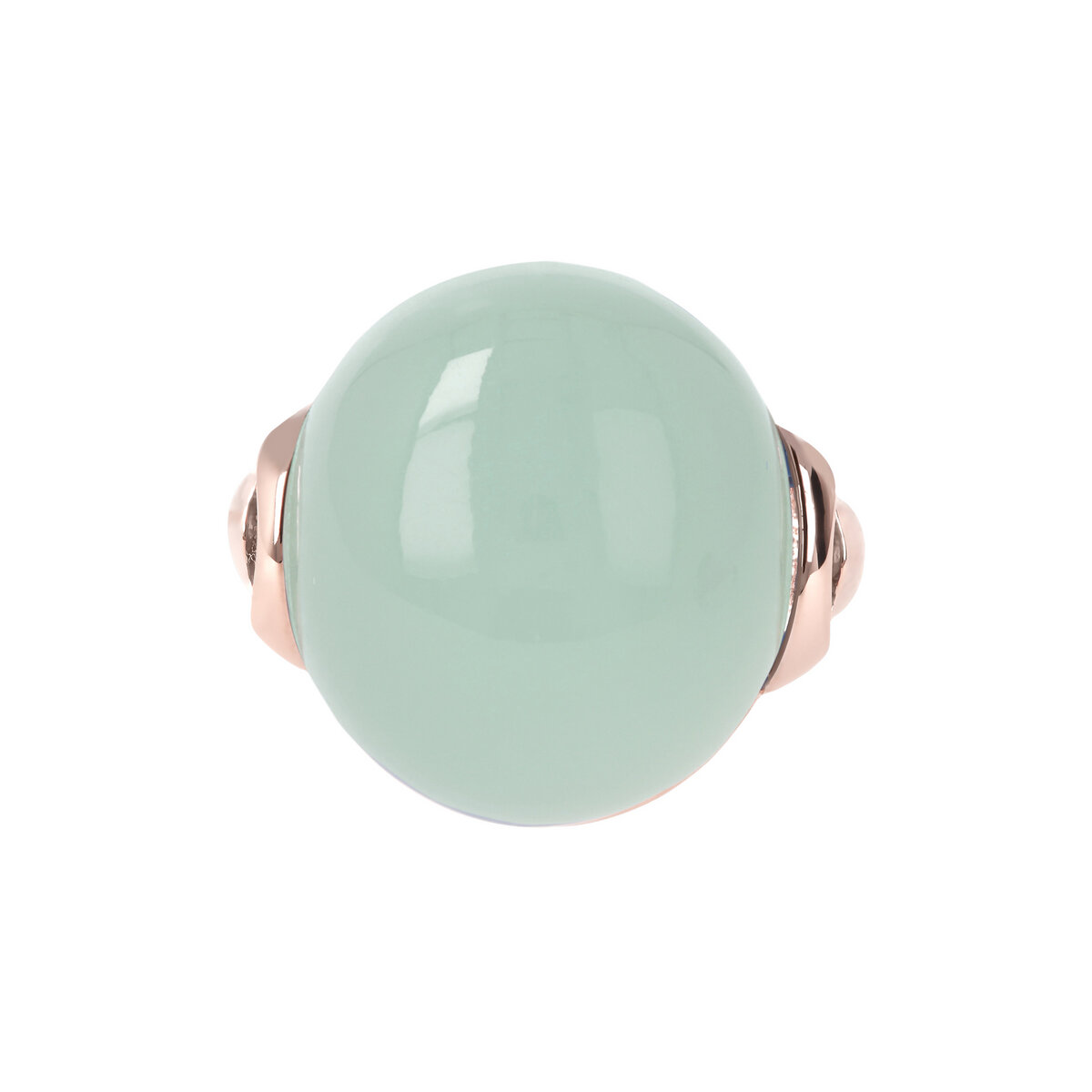 Cocktail Ring with Round Natural Stone