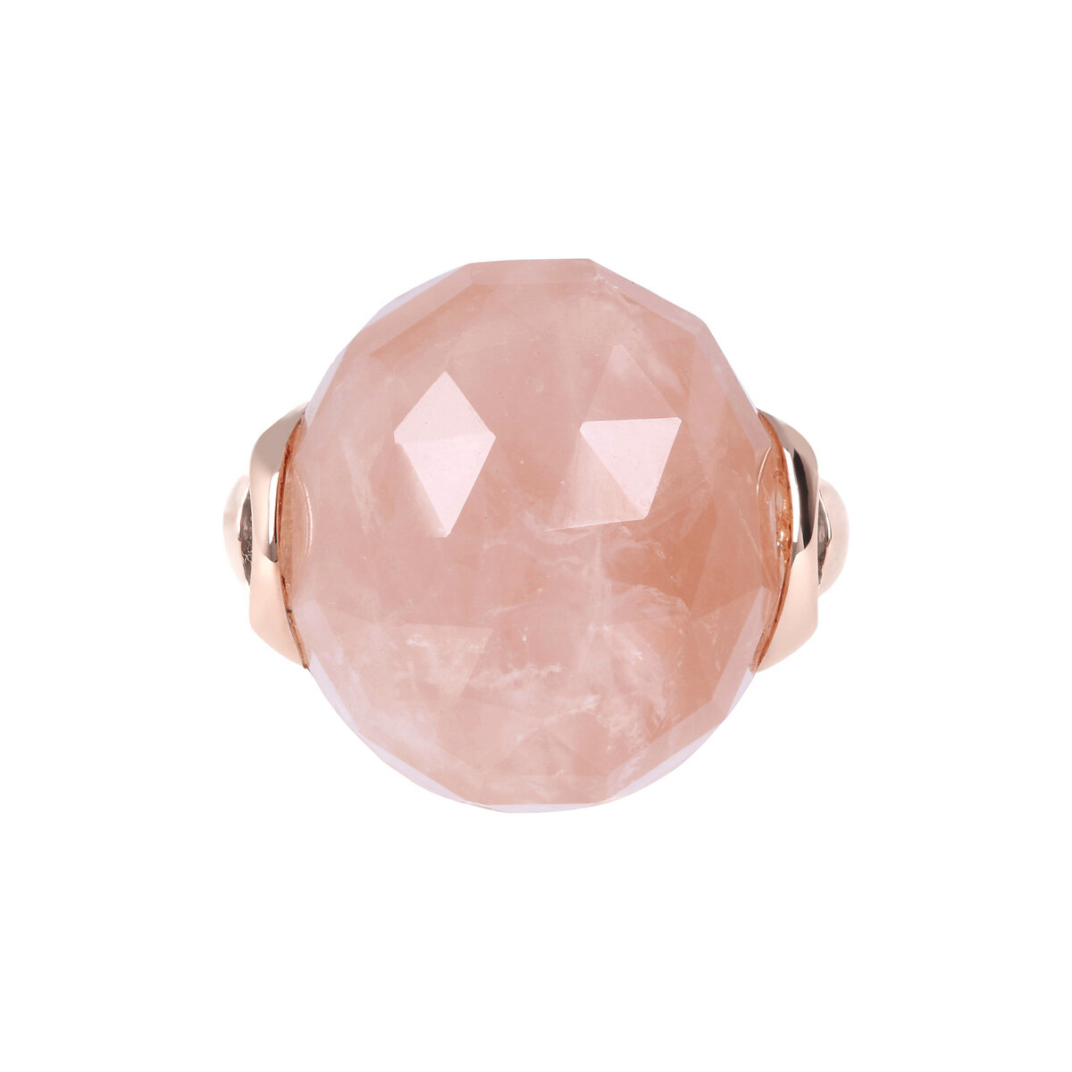 Cocktail Ring with Round Natural Stone