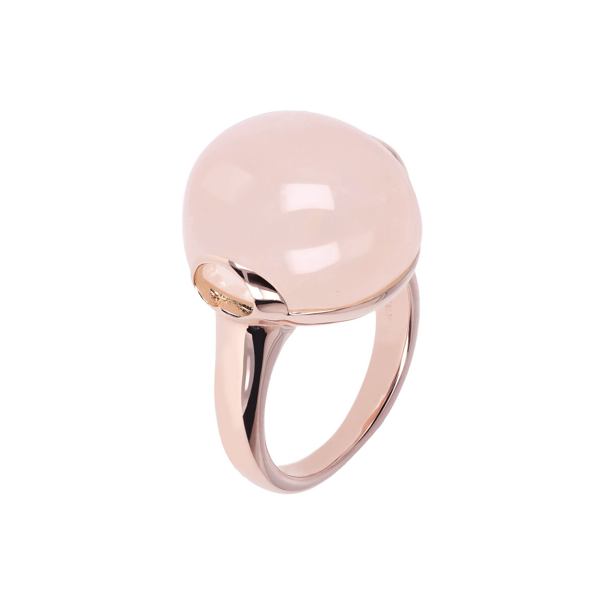 Cocktail Ring with Round Natural Stone