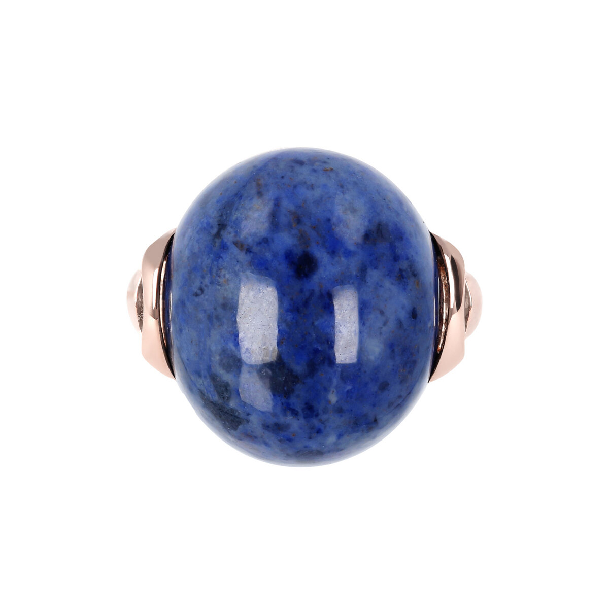 Cocktail Ring with Round Natural Stone