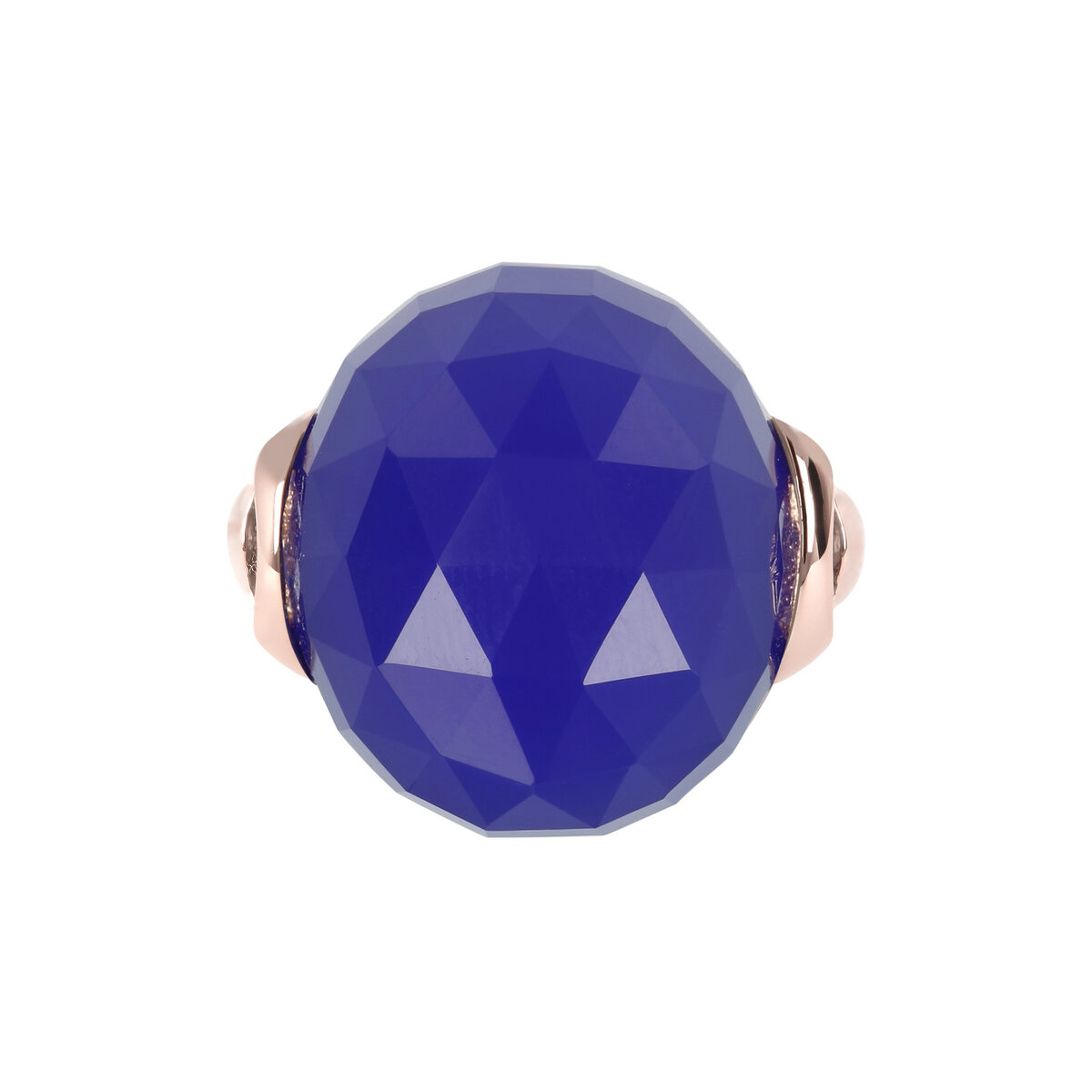 Cocktail Ring with Round Natural Stone
