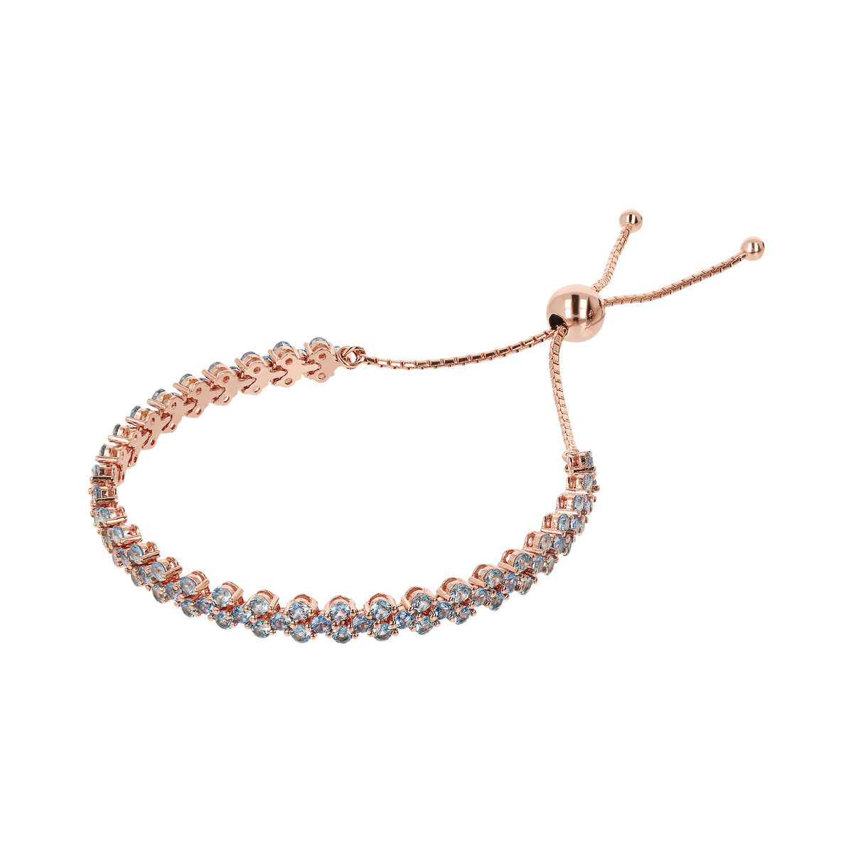Double Tennis Bracelet with Cubic Zirconia