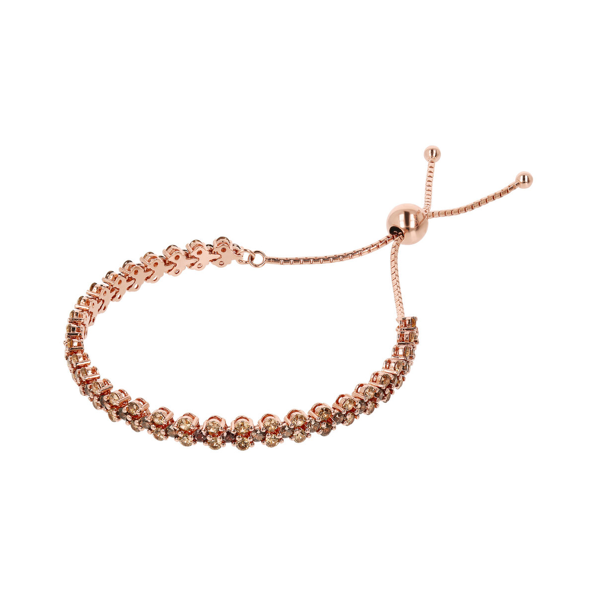 Double Tennis Bracelet with Cubic Zirconia