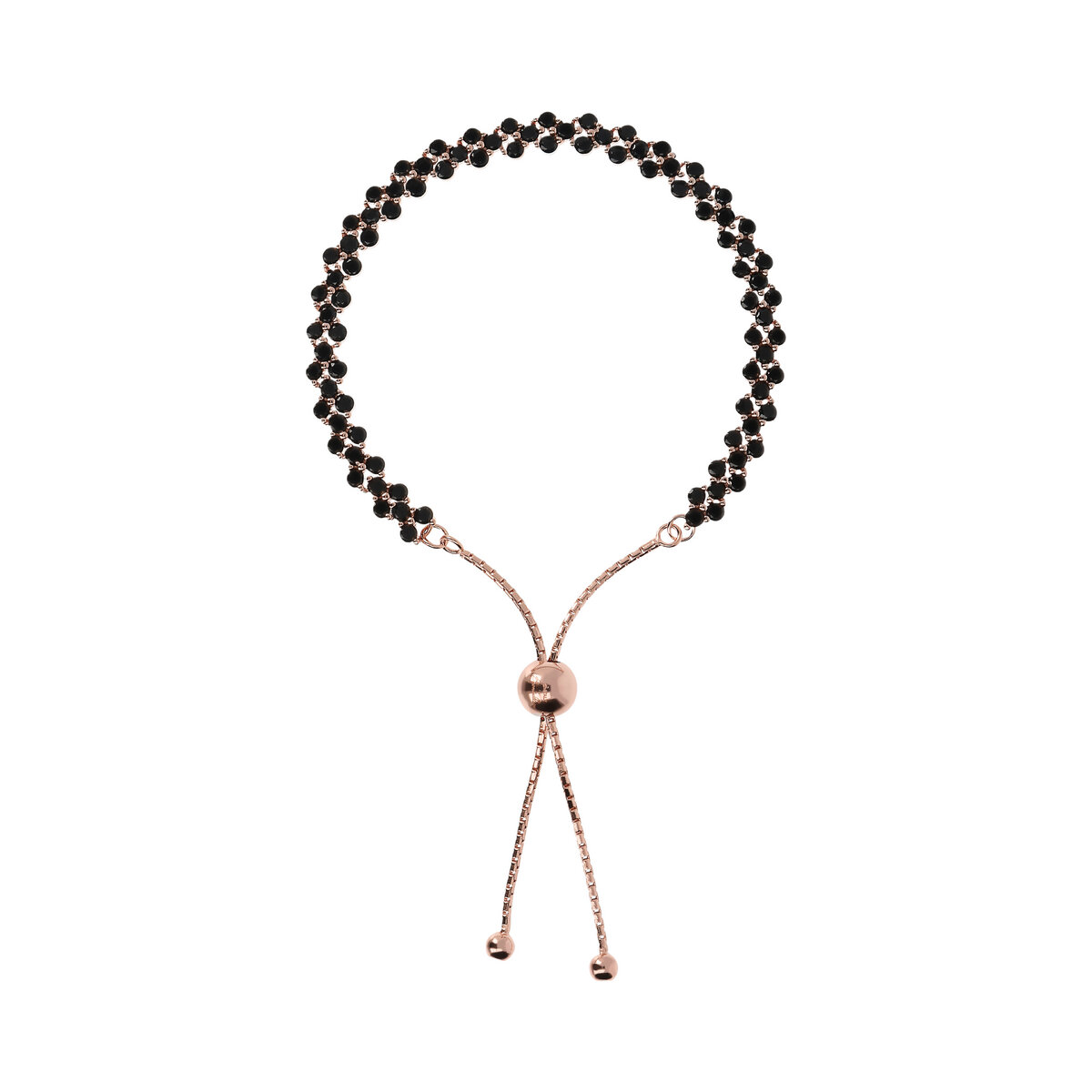 Double Tennis Bracelet with Cubic Zirconia