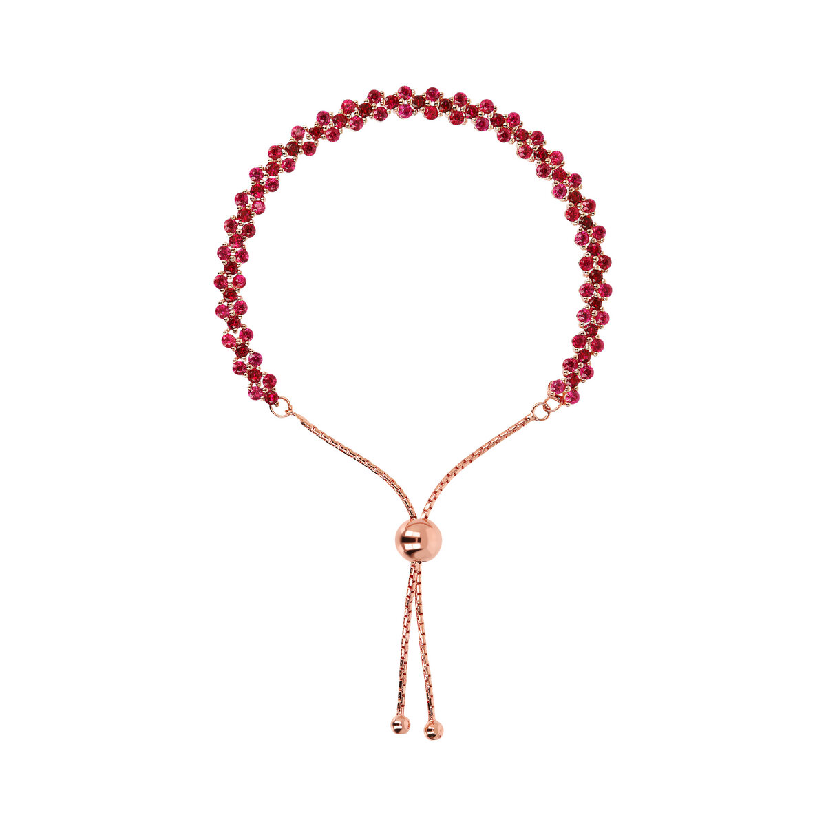 Double Tennis Bracelet with Cubic Zirconia