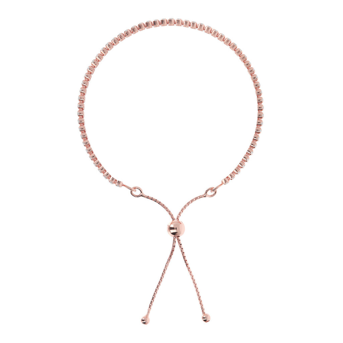 Adjustable Bracelet with Cubic Zirconia