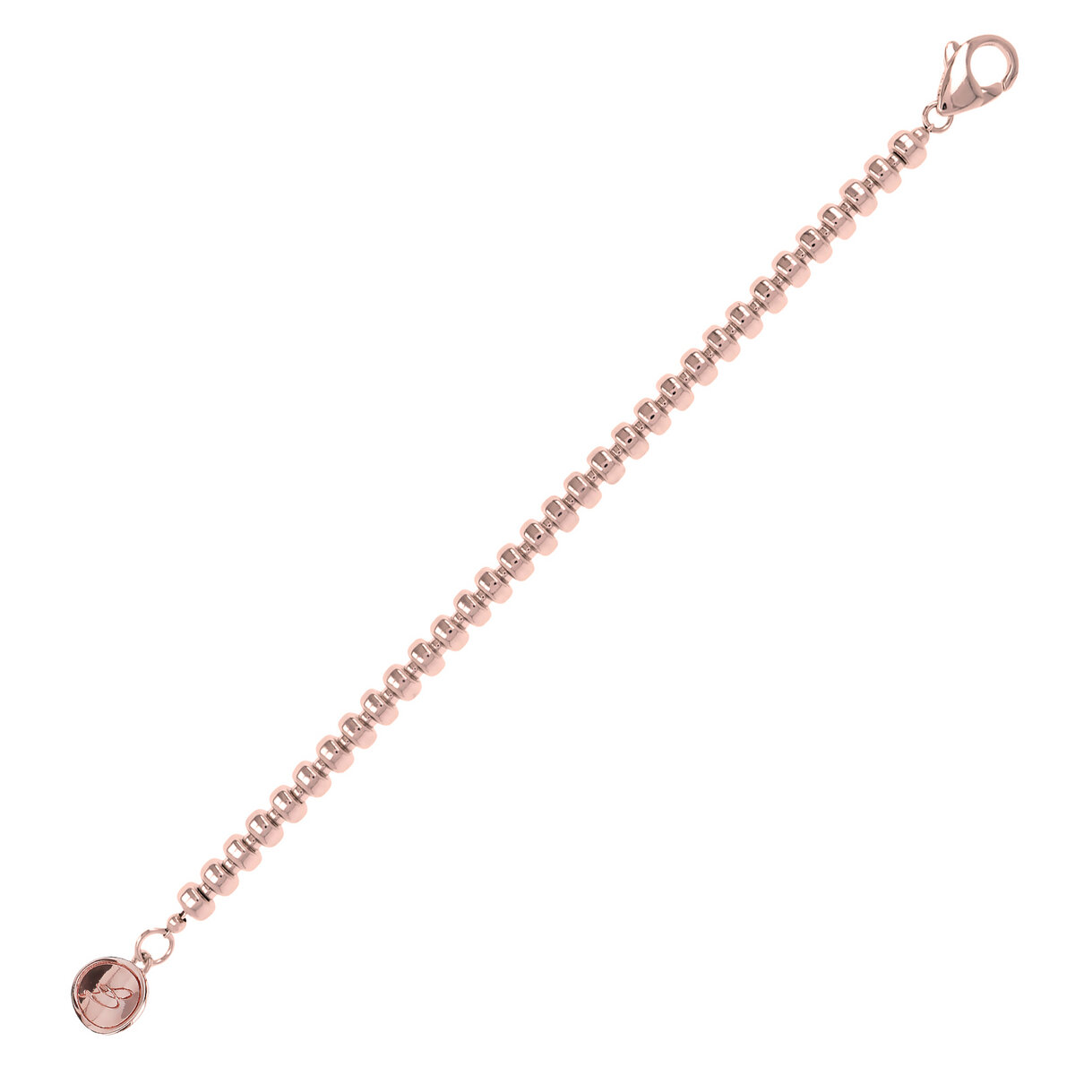 Bracelet with Rondelle in Golden Rosé