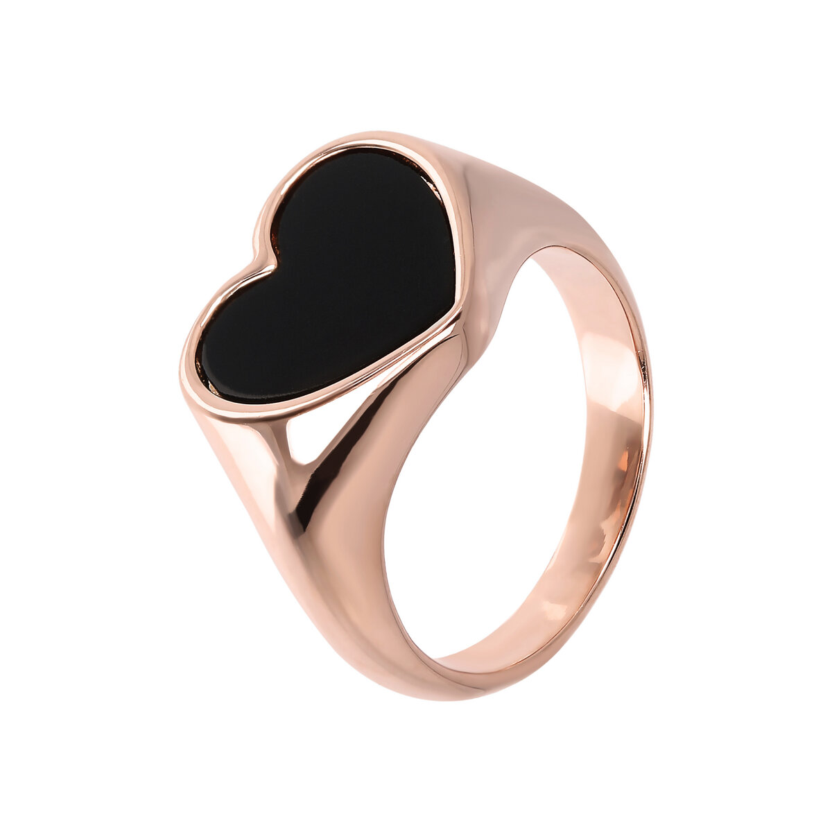 Chevalier Ring with Natural Stone Heart