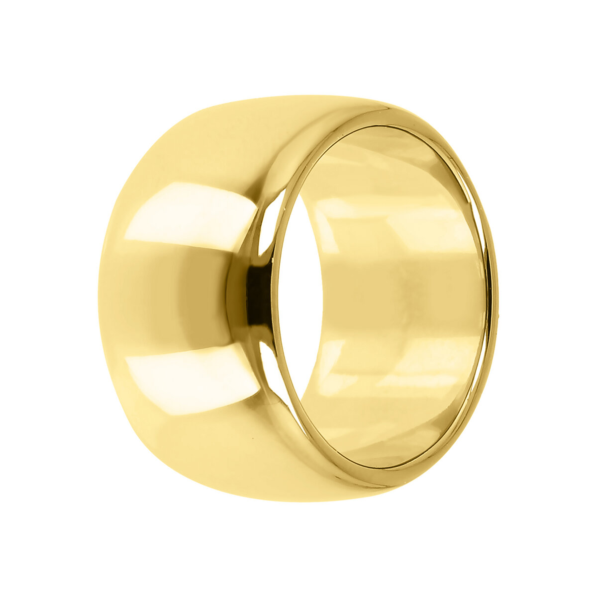 Golden Ring with Polished Surface