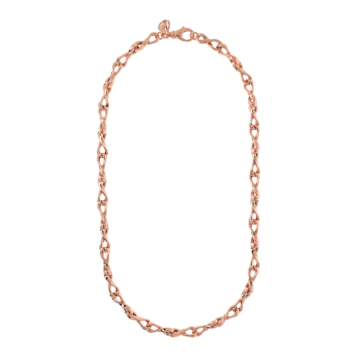 Crewneck Necklace with Infinity Mesh