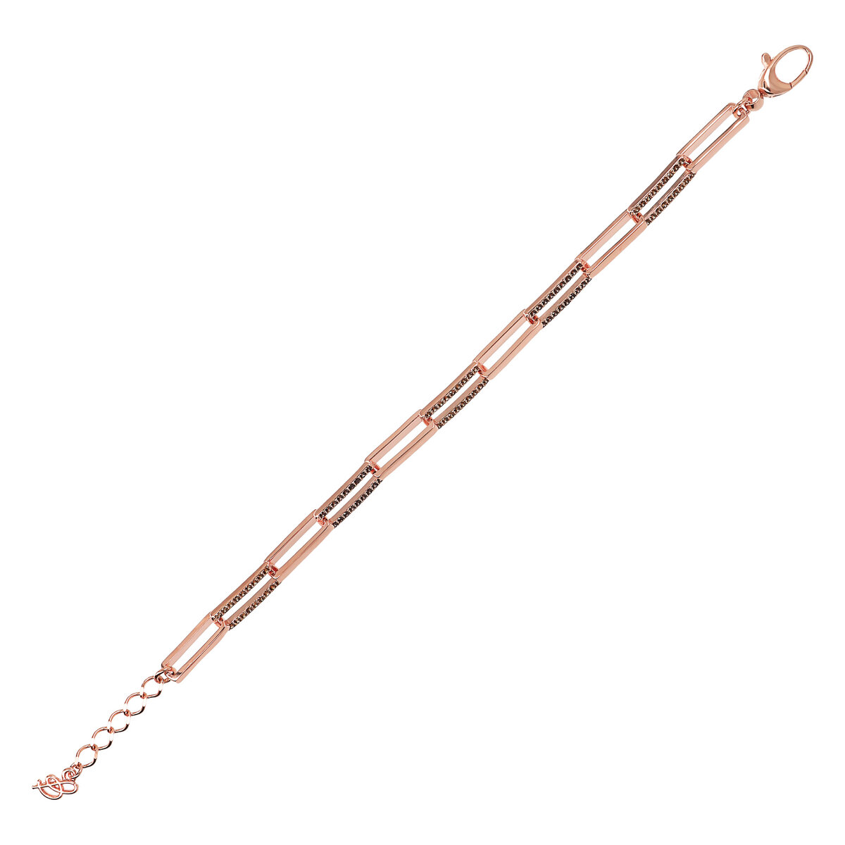 Forzatina Two-Tone Chain Bracelet with Cubic Zirconia