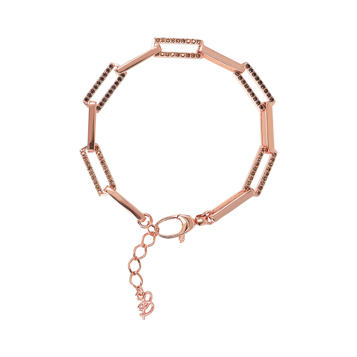 Forzatina Two-Tone Chain Bracelet with Cubic Zirconia