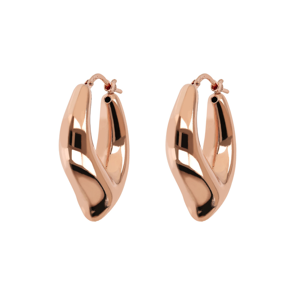Drop Design Hoop Earrings