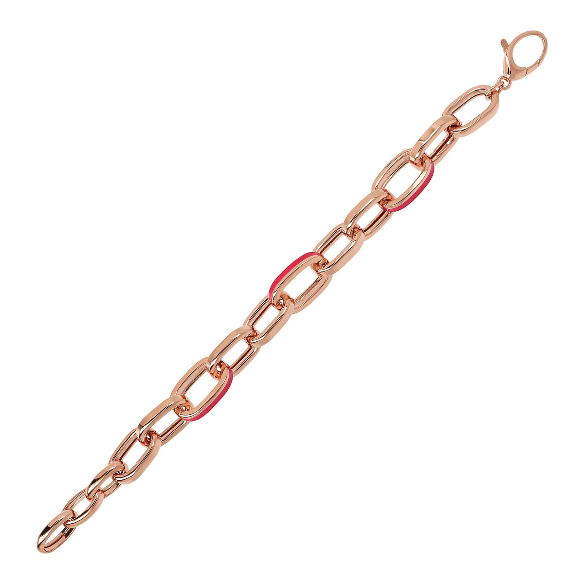 Bracelet with Enamelled Oval Links