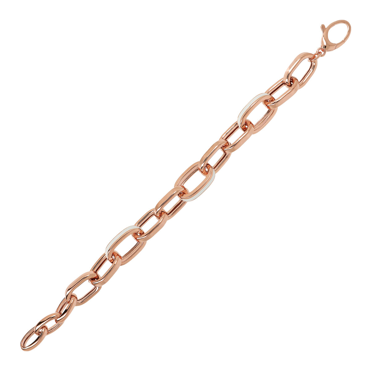 Bracelet with Enamelled Oval Links