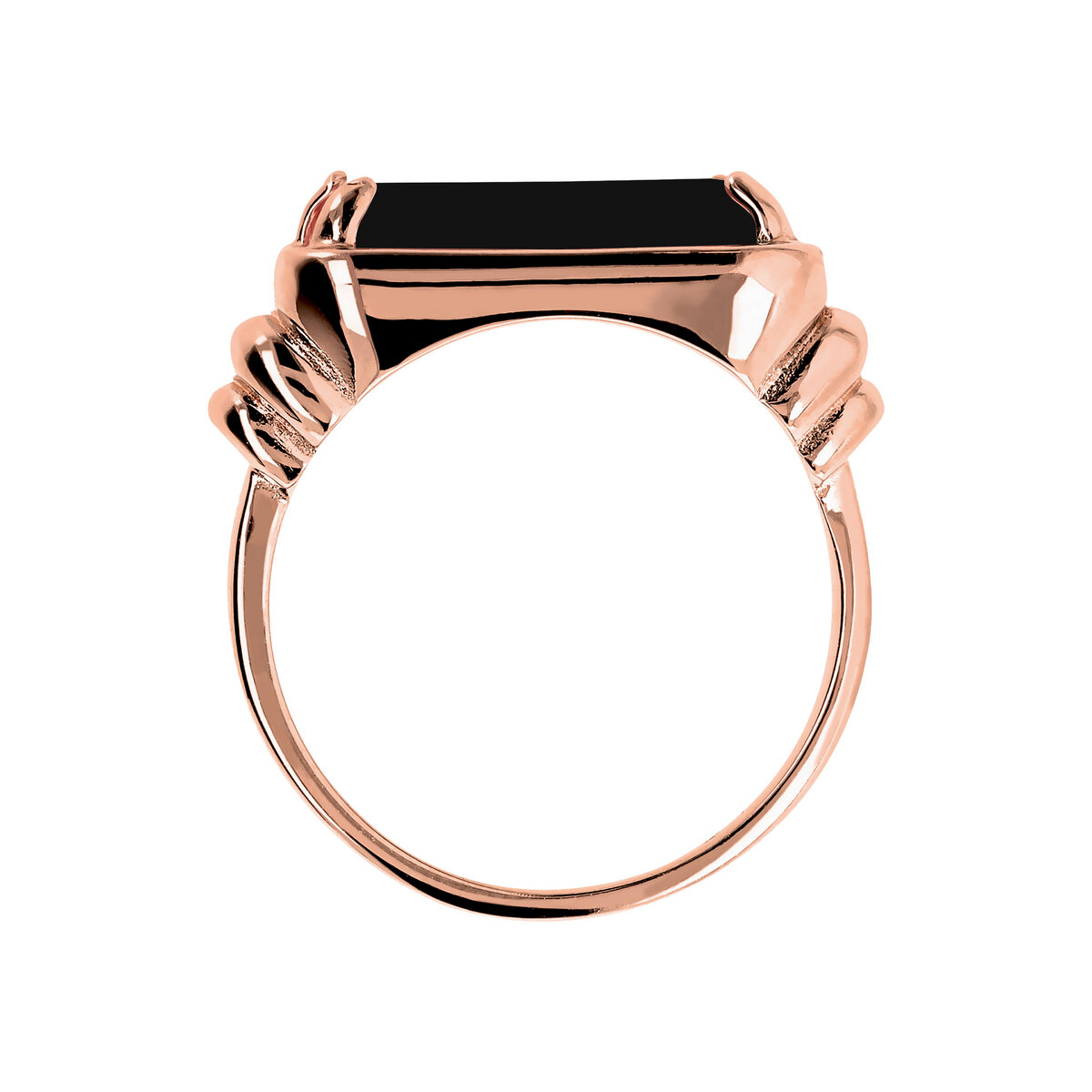 Cocktail Ring with Rectangular Natural Stone